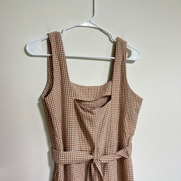 NWT Mus & Bombon Gingham Midi Dress, Made in Spain, Medium - Picture 9 of 13